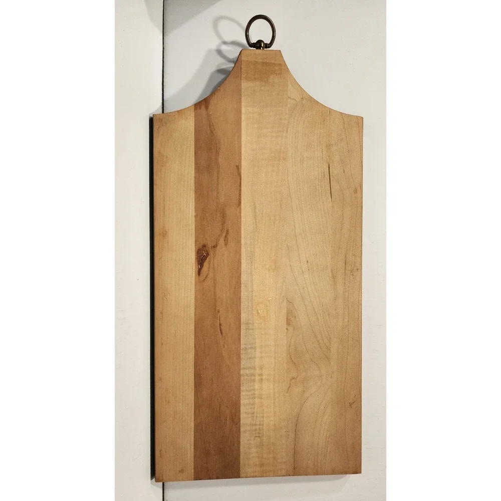 Vintage Solid  maple  wood Kitchen Sign  16 x 7 3/4